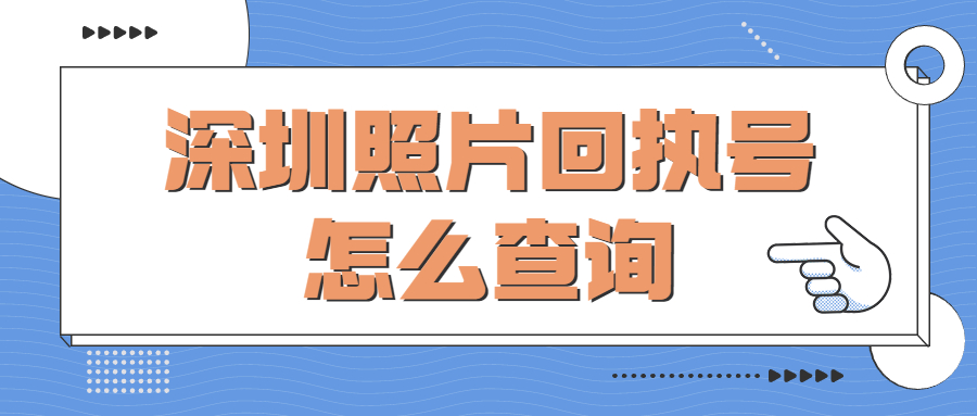 深圳照片回执号怎么查询？