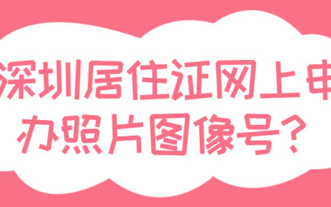 深圳居住证网上申办照片图像号？