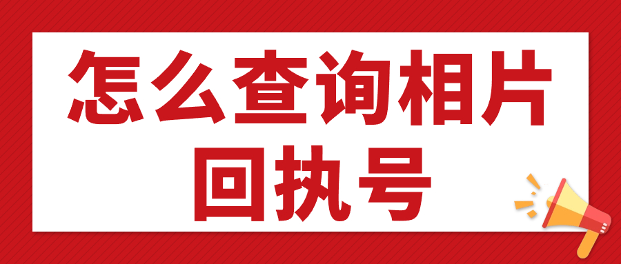 怎么查询相片回执号