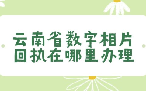 云南省数字相片回执在哪里办理？