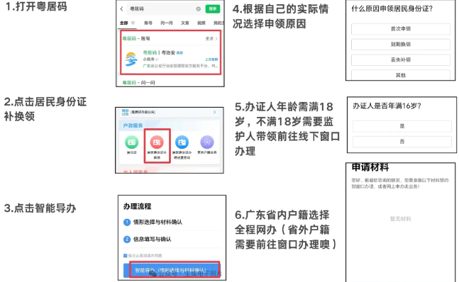 广东|广东身份证补换领全指南：全程网办程（粤居码）+办理条件+材料+常见问题一篇搞定！